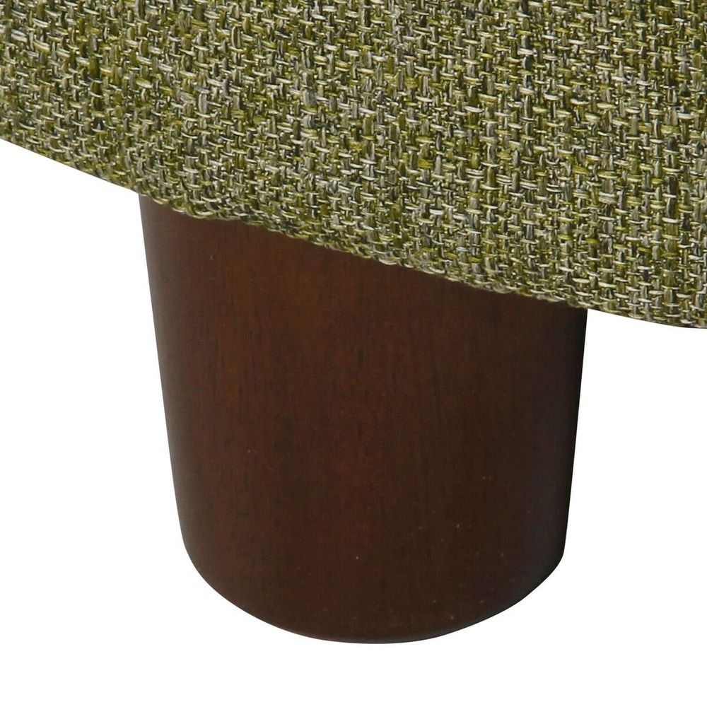 Porch   Den Parkchester Green Tweed Round Storage Ottoman