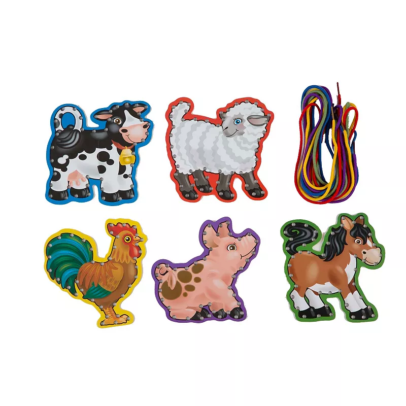 Melissa and Doug Farm Animals Lace and Trace Panels