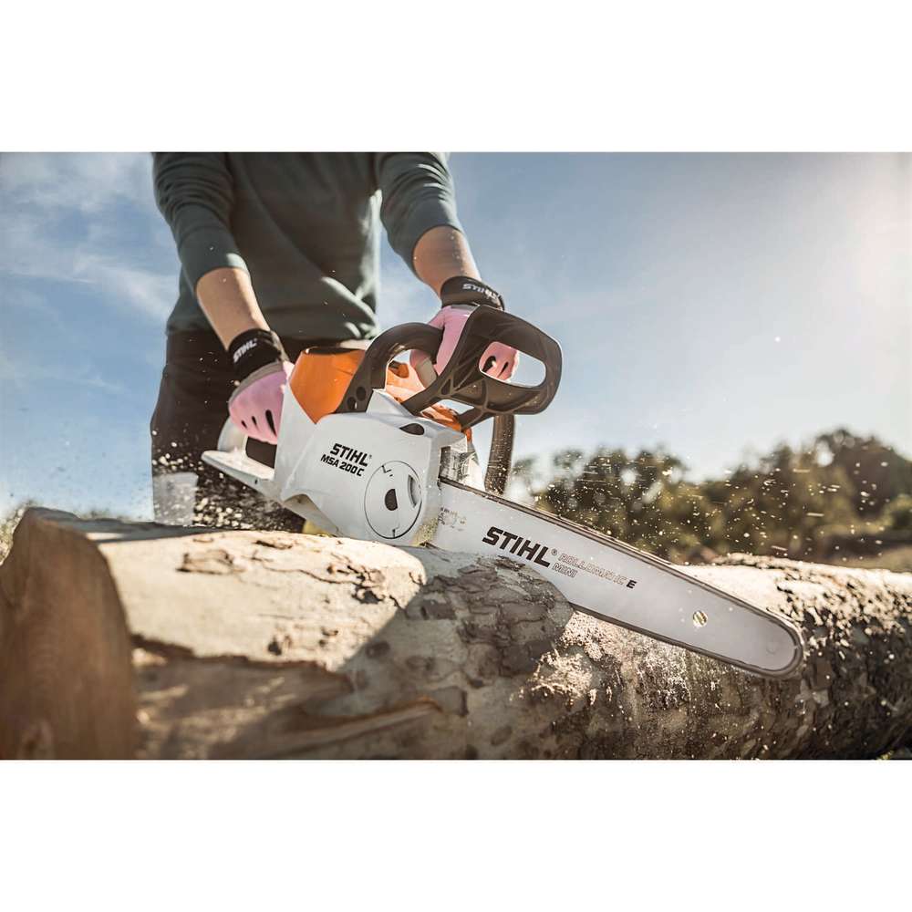 Stihl 14 Bar Lithium-Ion Battery-Powered Rear Handle Chainsaw ;