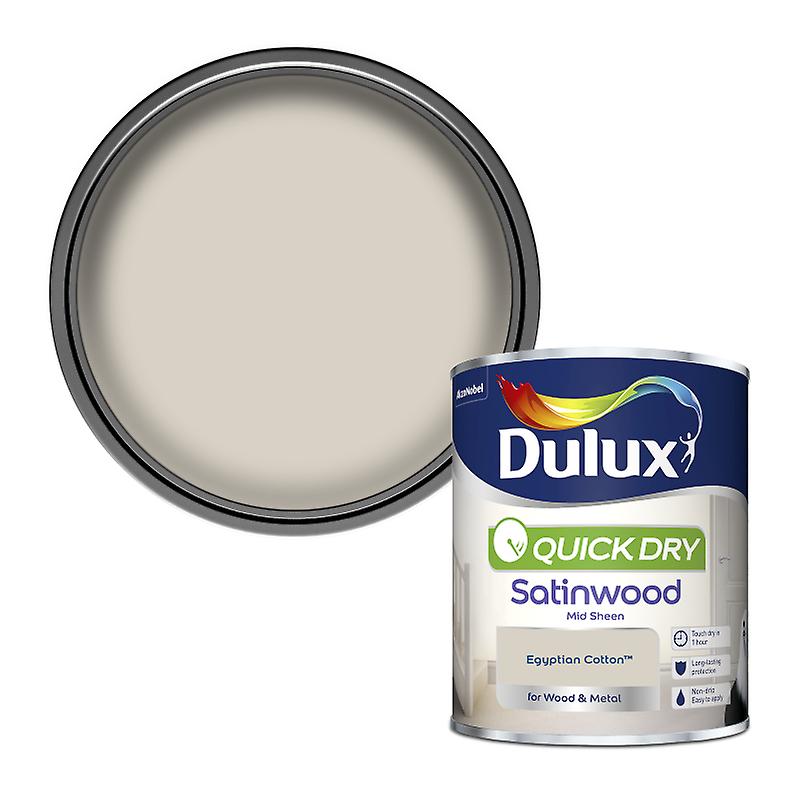 Dulux - Quick Dry Satinwood Paint 750ml Egyptian Cotton