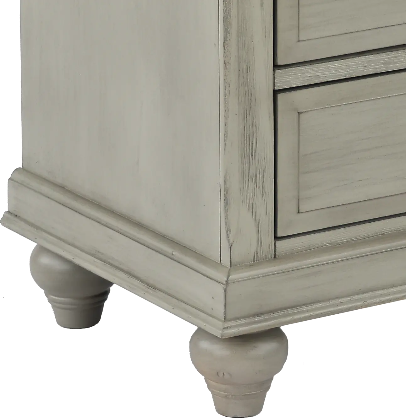 Mystic Hills Light Gray Nightstand