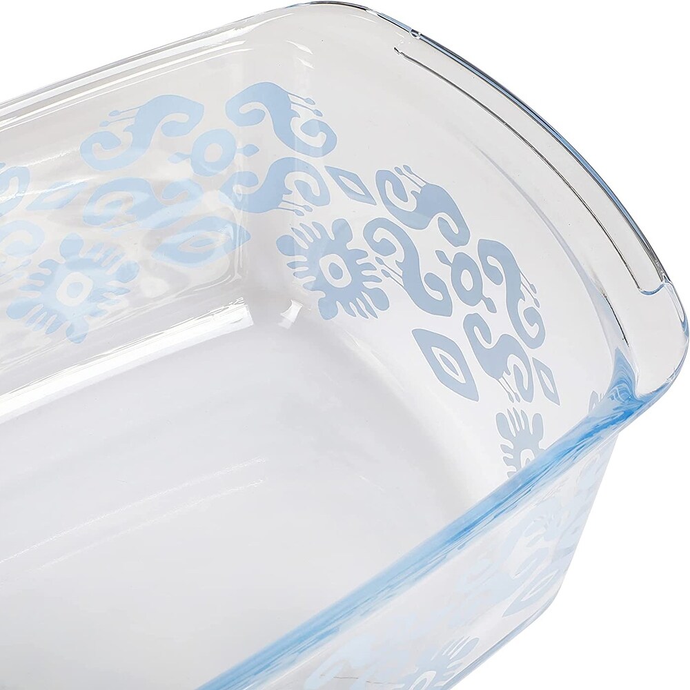 Spice By Tia Mowry 1.6 Quart Spicy Cloves Glass Loaf Pan