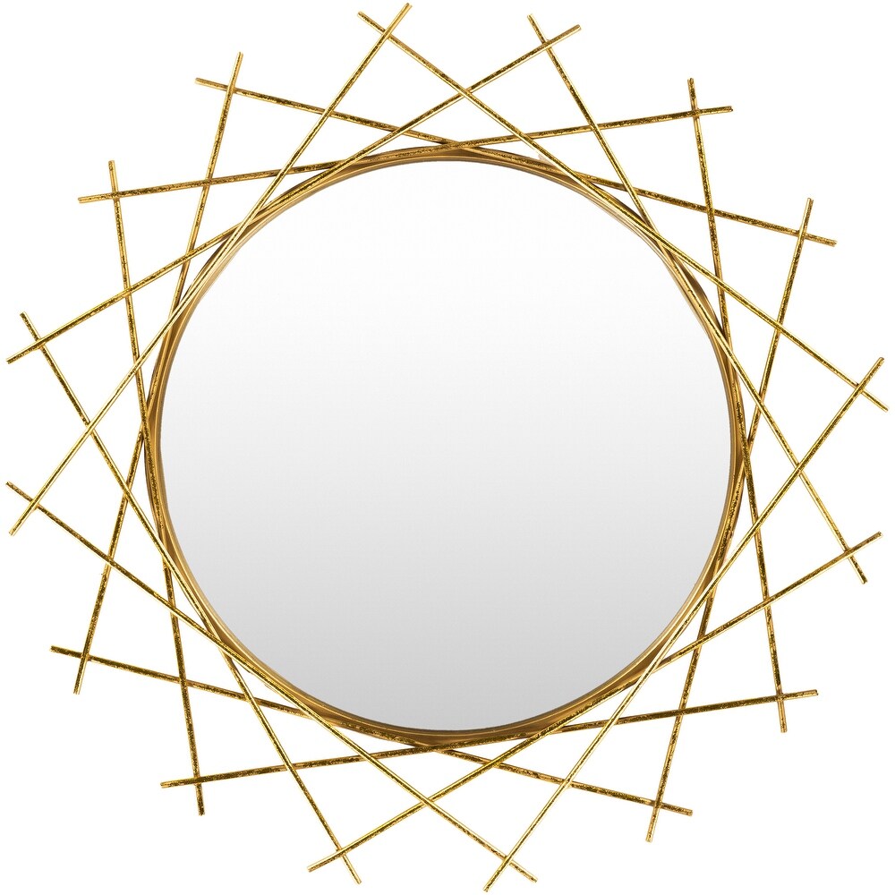 Artistic Weavers Warryn Golden Minimalist Sunburst Mirror   24\