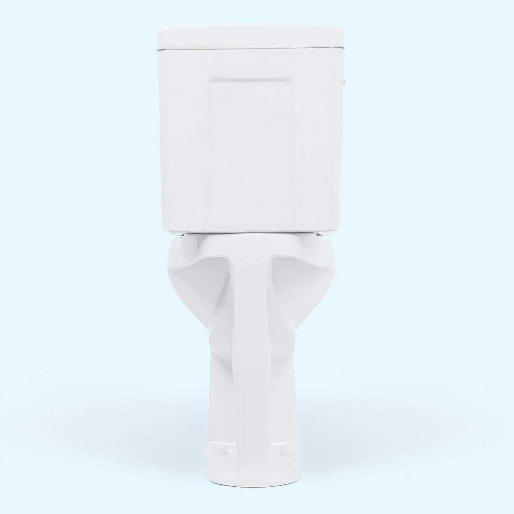 Convenient Height 2-Piece 1.28.09 GPF Dual Flush Elongated 20 in. Extra Tall Toilet in White Seat Included model S