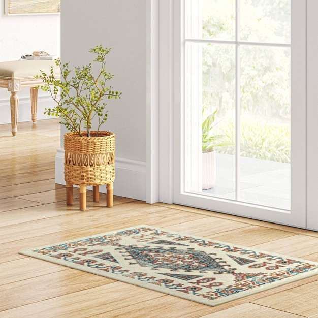 Albany Double Diamond Center Medallion Persian Style Rug