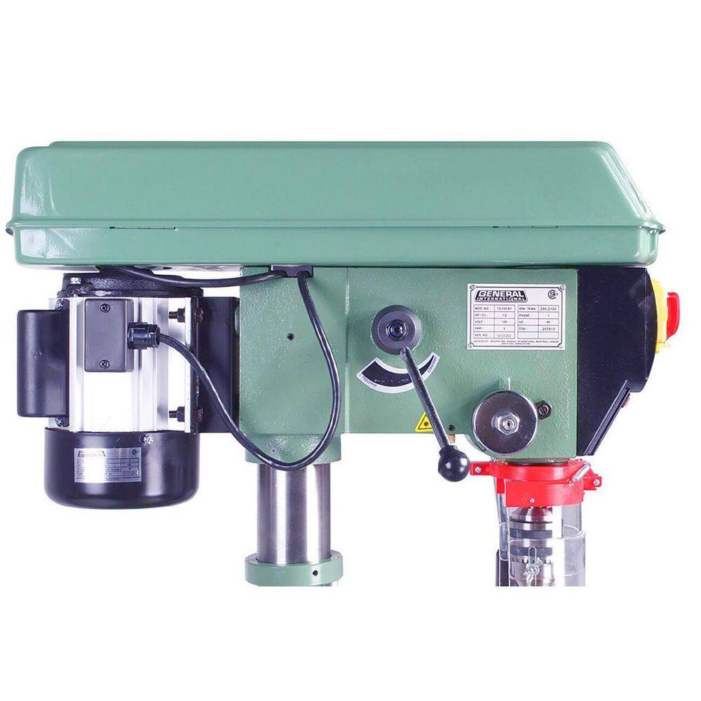 General International 12 in. 20 Speed Drill Press with 35 Chuck Capacity and Laser System 75-010 M1 HD