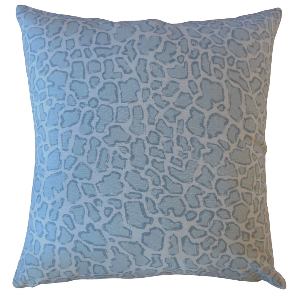 Urit Animal Print Throw Pillow Ice Blue