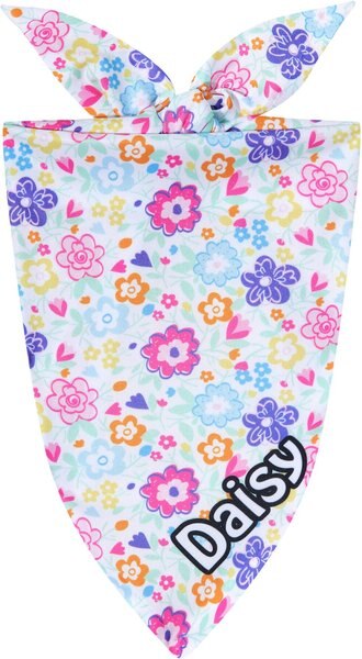 Frisco Bright Floral Personalized Dog and Cat Bandana