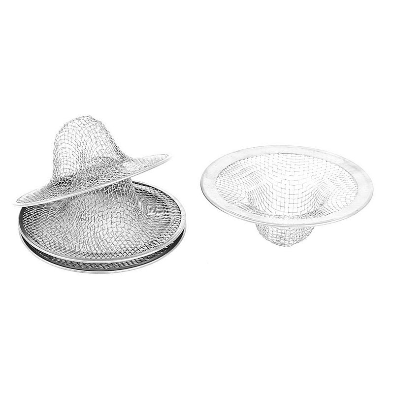 Home Kitchen Bathroom Mesh Hole Basin Sink Drain Strainer 4Pcs