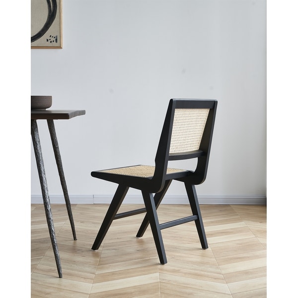 Clihome Charlie Natural Wood Color Side Chair(Set Of 2)