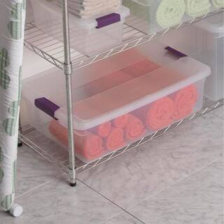 Sterilite 17551706 32 Qt. Clear View Storage Container (6-Pack) 6 x 17551706