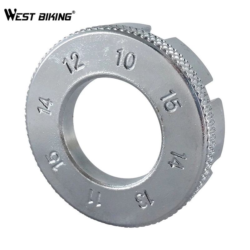 WEST BIKING Portable Grove Spanner Wrench Bicycle Multi Tools Wheel Rim Steel MTB Road Bike Cycling Spoke Truing Repair Tool Set