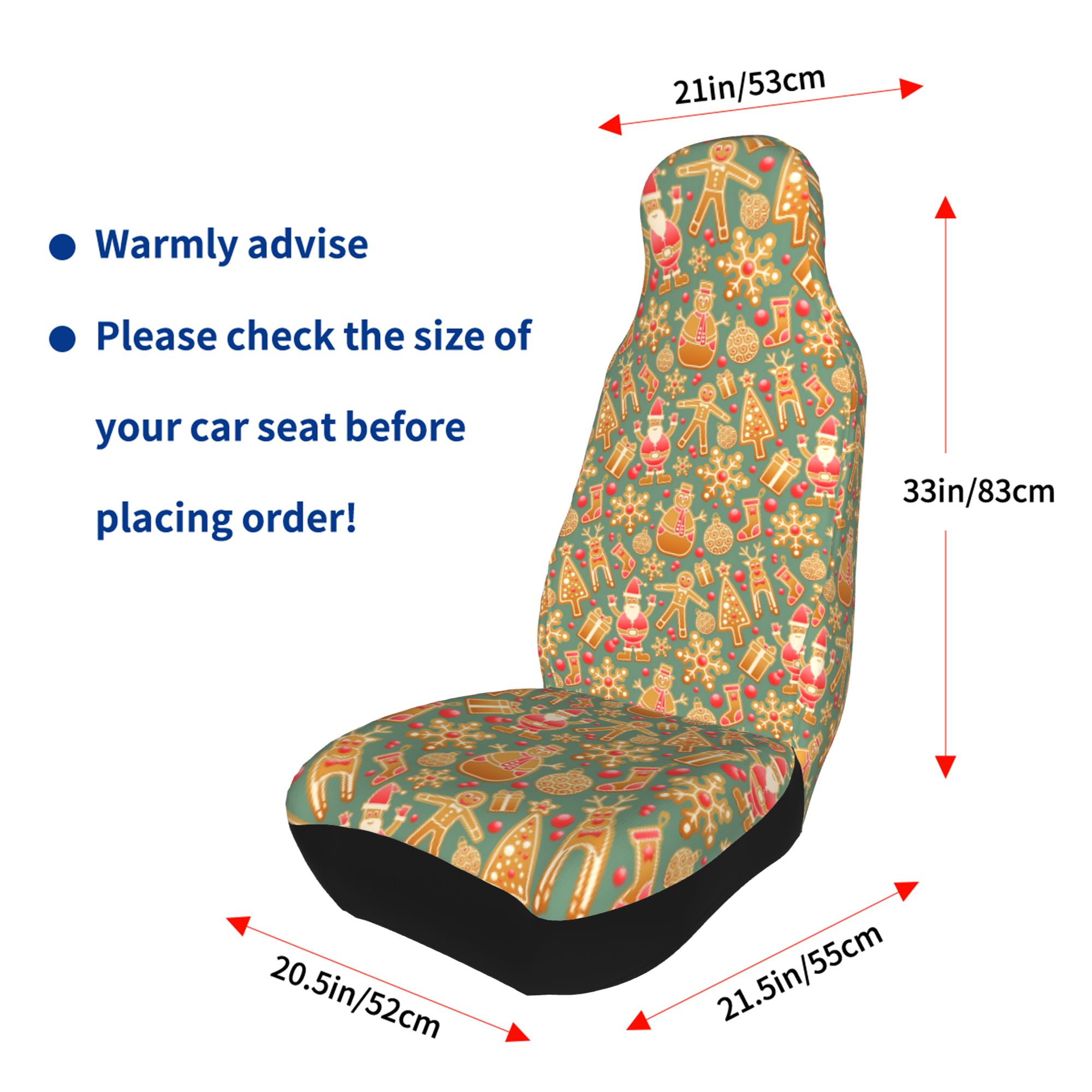 ZICANCN Car Seat Cover Pattern Seamless Car Front Seat Covers Protectors ， Automotive Seat Covers for Cars Trucks Suv