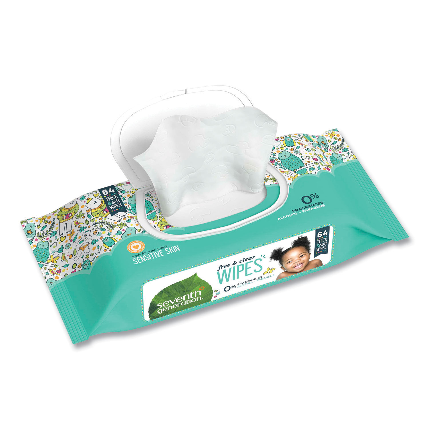 Free and Clear Baby Wipes by Seventh Generationandreg; SEV34208