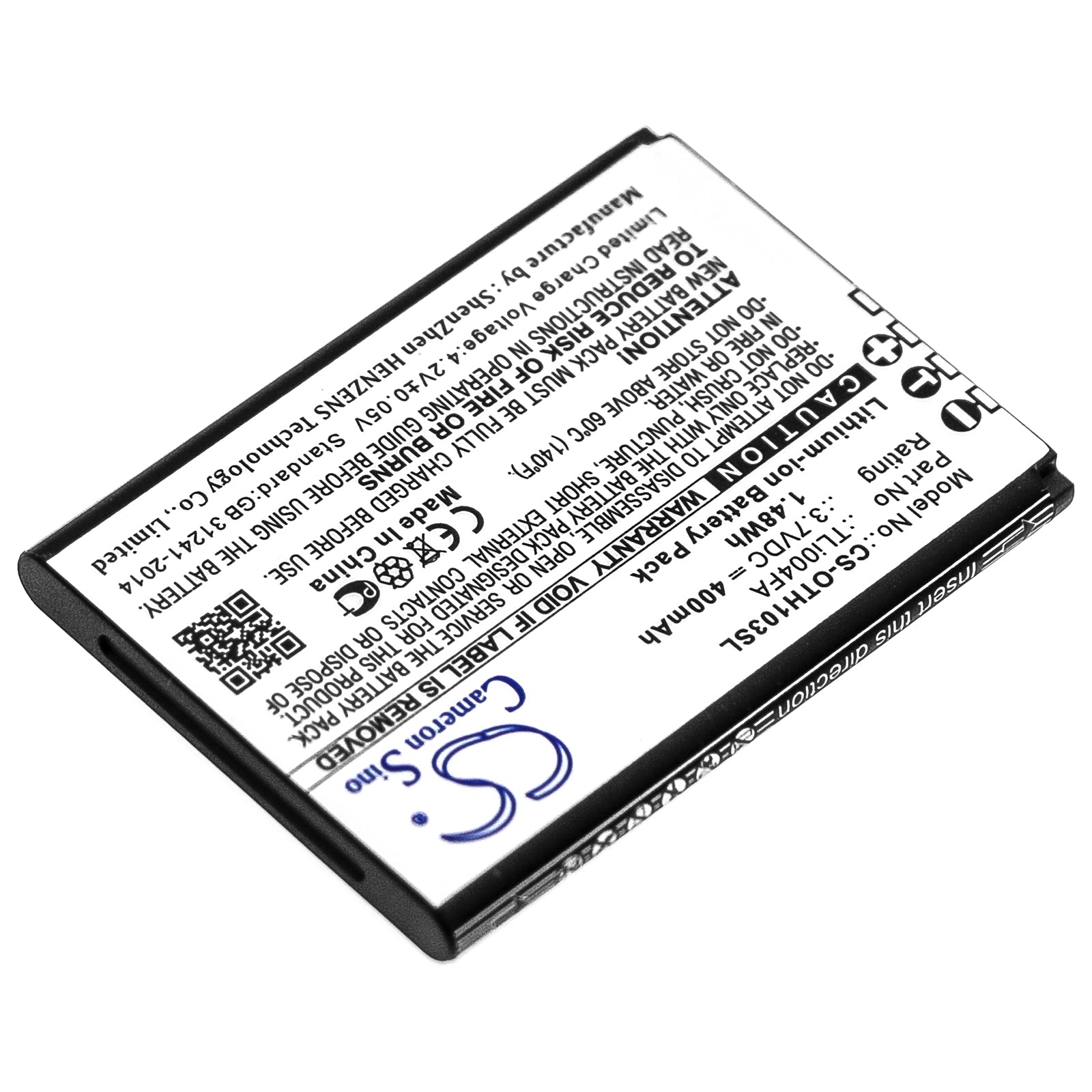 Alcatel OneTouch 1013X OneTouch 1035D OneTouch 104 Replacement Battery BatteryClerkcom Mobile Phone