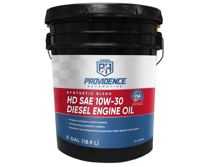 Providence Automotive Premium Oil Synthetic Blend 10W30 Diesel Engine Oil， 5 Gallon - PA-10305G