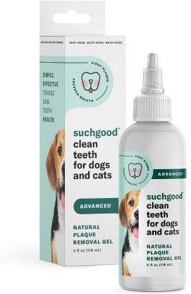 SUCHGOOD Oral Care Gel Cat and Dog Breath Freshner， 4-oz bottle