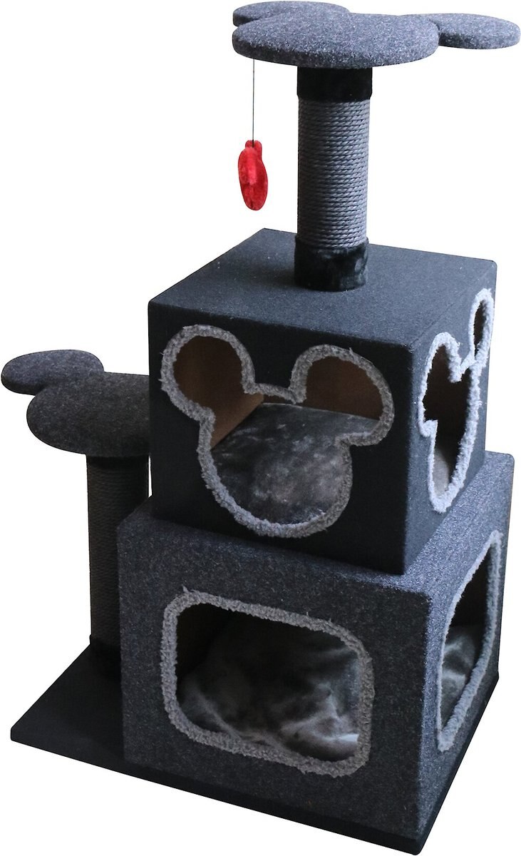 Penn-Plax Disney Cubical 39.4-in Felt Cat Tree and Condo