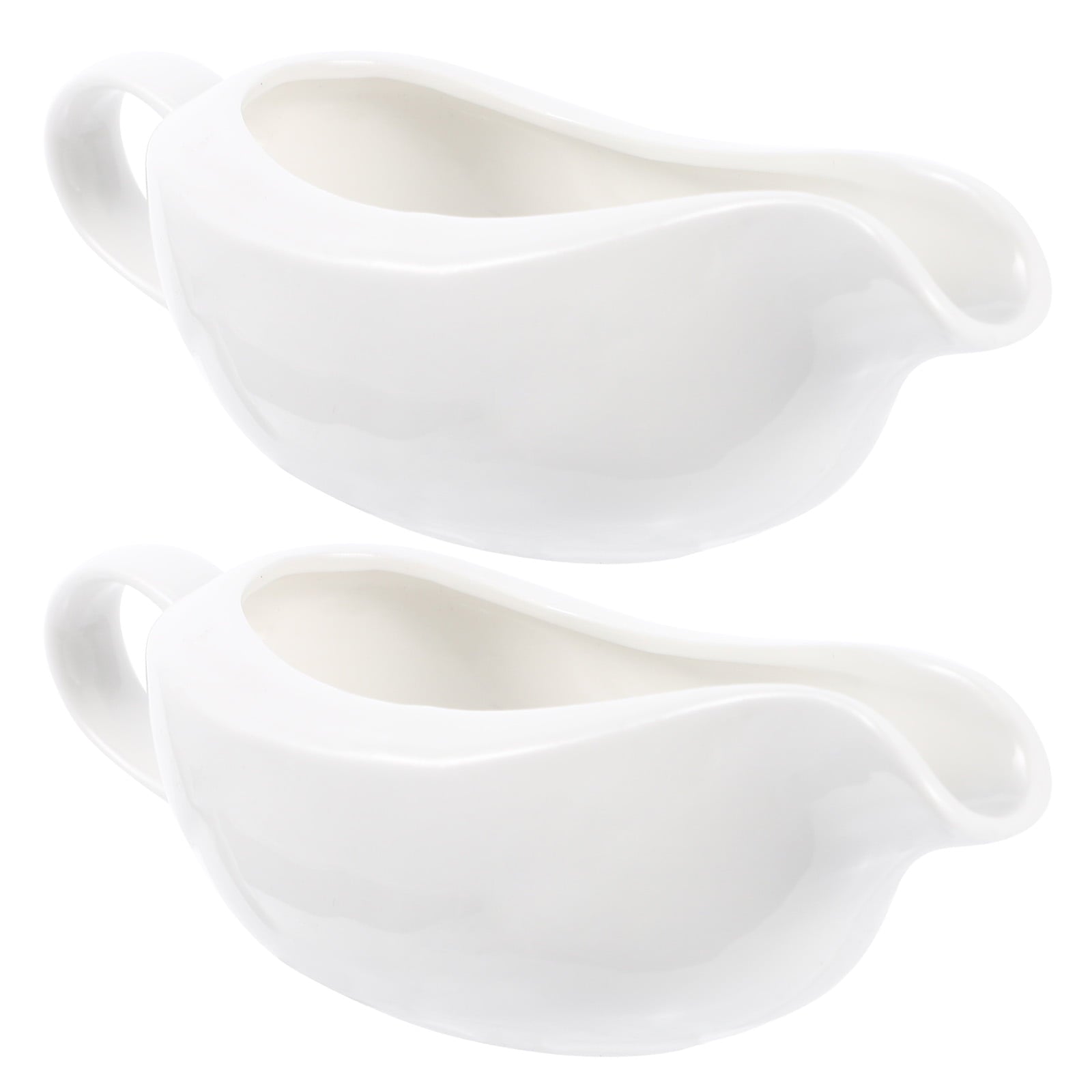 Nuolux Sauce Bowl Gravy Boat Dish Boats Saucier Pourer Dressing Spoon Salad Ceramic Server Pepper Servingwestern