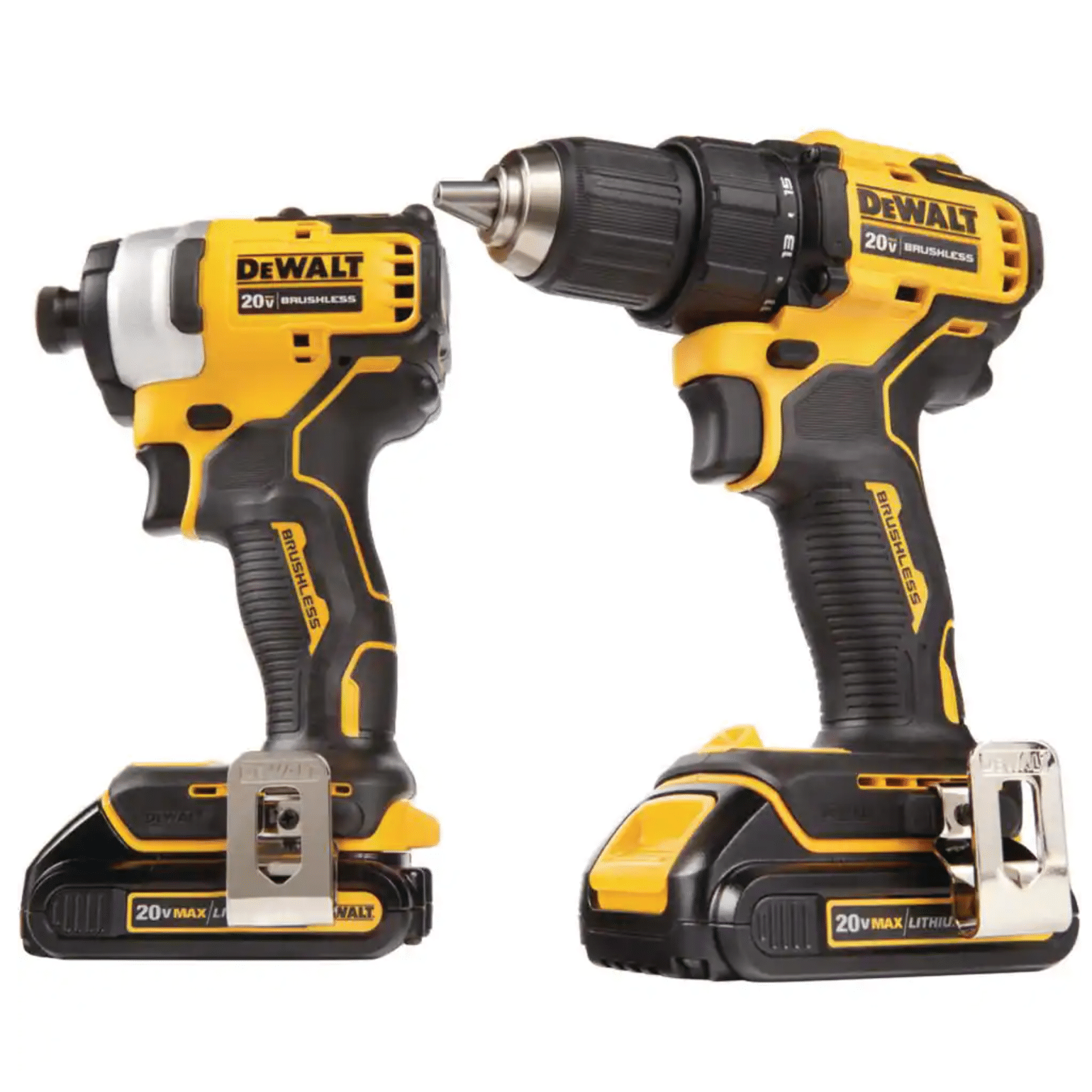 Dewalt Atomic 20V Max Li-Ion Brushless Cordless Drill/Impact Combo Kit (2-Tool) with Bare Cordless Oscillating Tool (DCK278C2W354B)