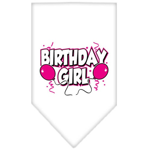 White Birthday Girl Bandana