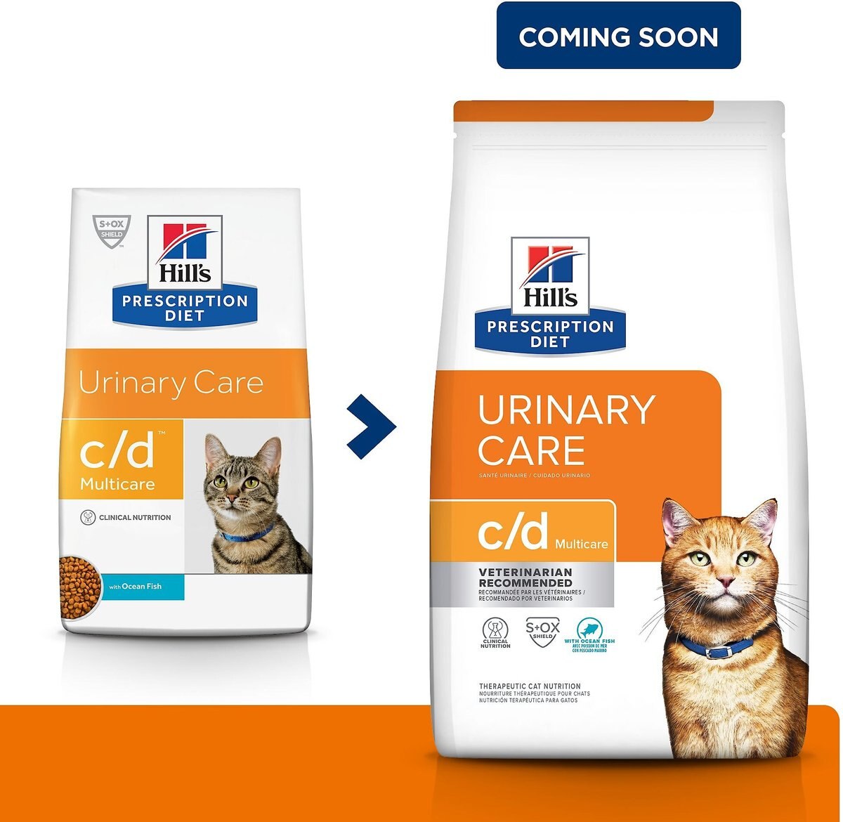 Hill's Prescription Diet c/d Multicare Urinary Care with Ocean Fish Dry Cat Food