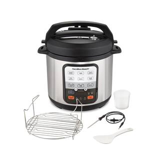 Hamilton Beach 6 qt. Stainless Steel Electric Pressure Cooker with Accessories 34506