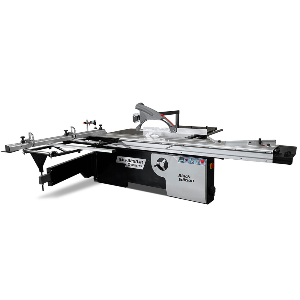 Maksiwa Sliding Panel Saw 5HP with Tilting Blade and Scoring Blade ;