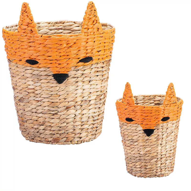 Saddle River Water Hyacinth Round 2-pc. Animal Basket Set