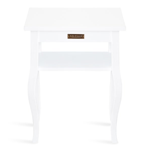 Kate and Laurel Lillian Wood Side Table - 18x12x24