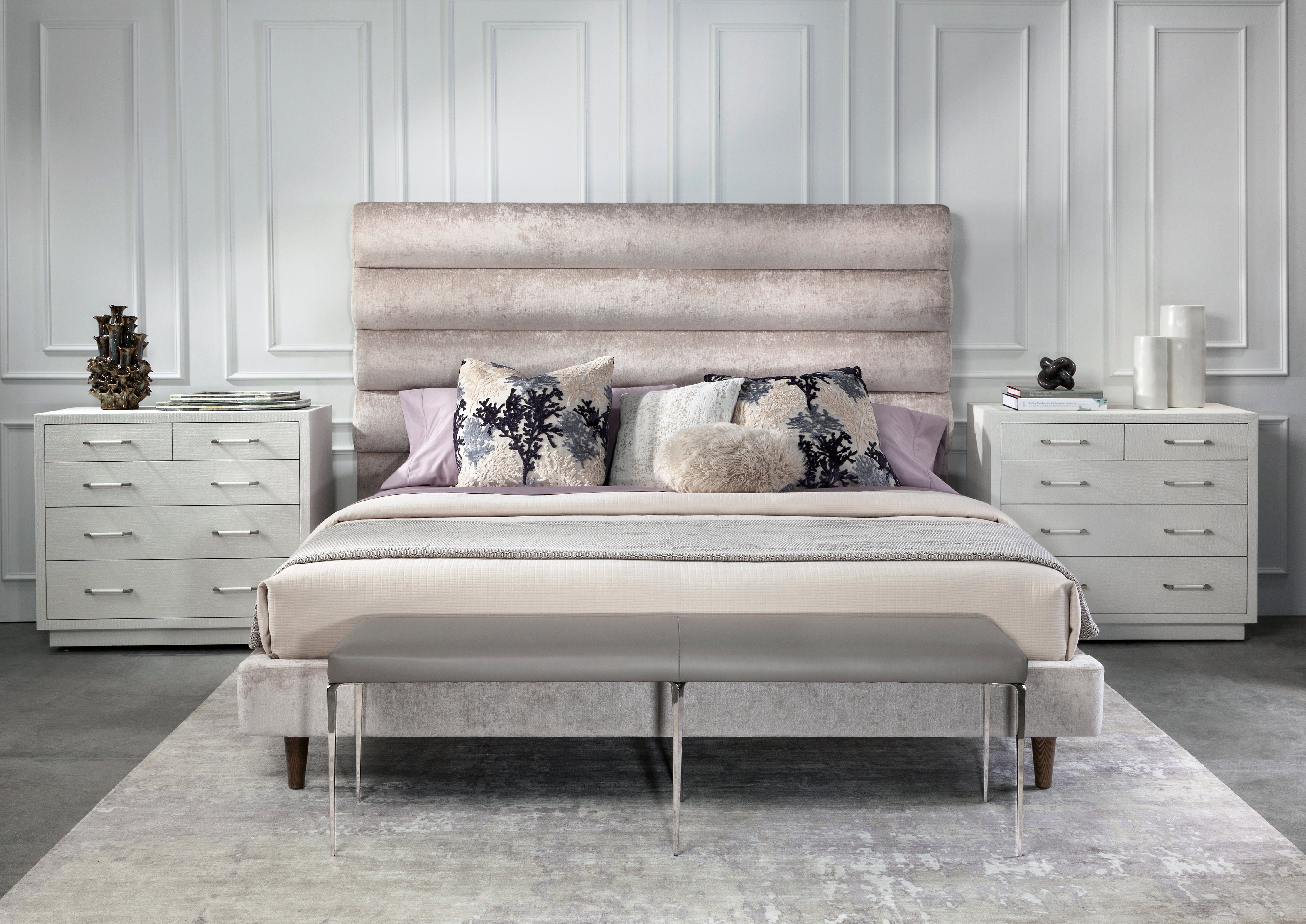 Channel California King Bed in Various Colors