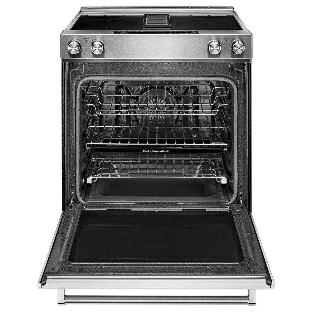 KitchenAid 30-inch Slide-In Electric Range KSEG950ESS