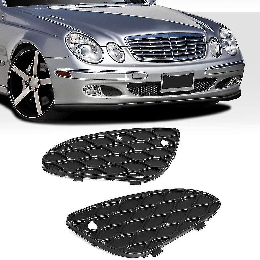 Front Left And Right Bumper Grille Insert Mesh Cover For E-class W211 E320 E350 E500 2003-2006