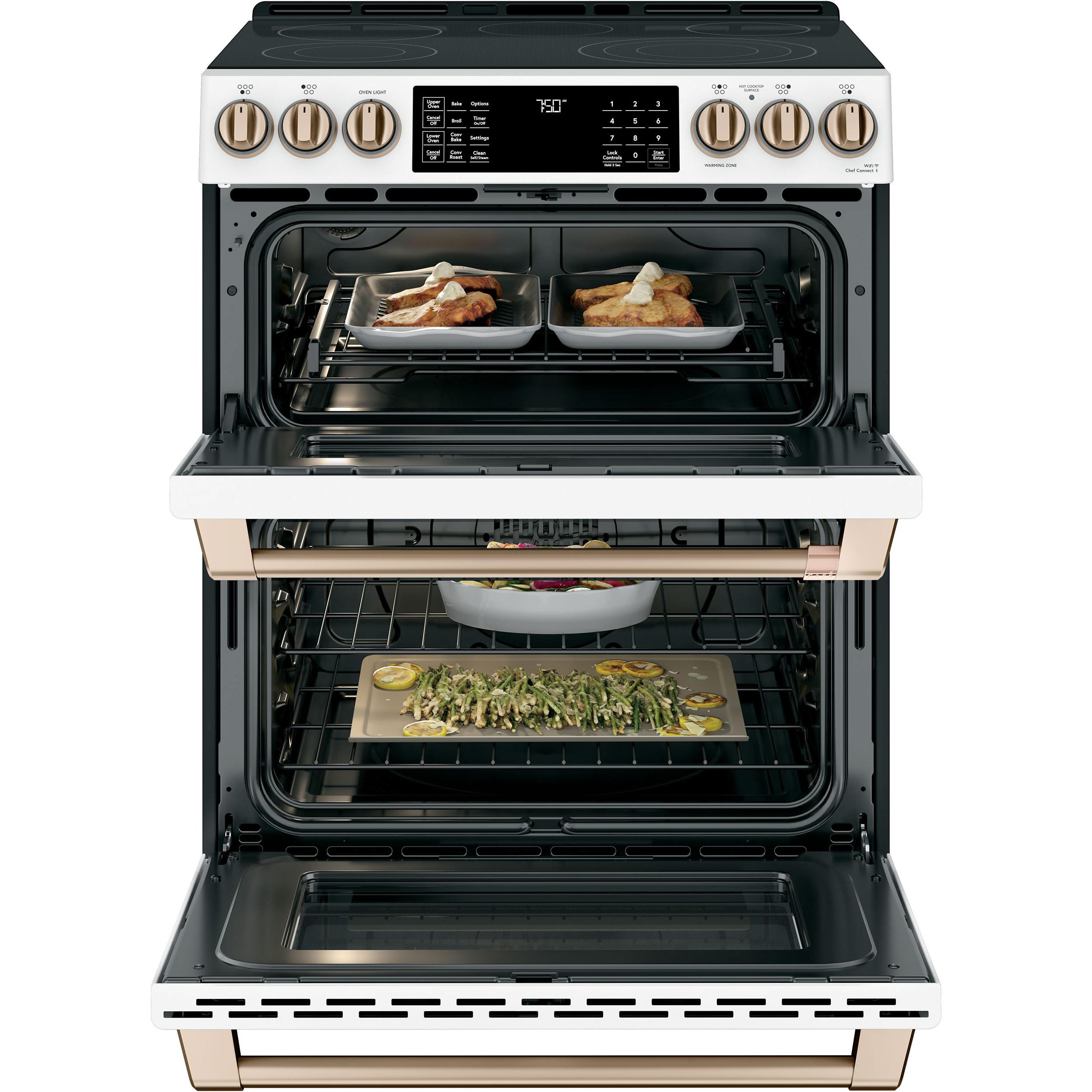 Caf¨¦ 30-inch Slide-in Electric Range with Convection CCES750P4MW2