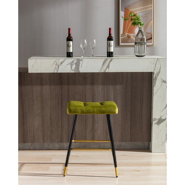 Vintage style Bar Stools Footrest Counter Height Dining Chairs