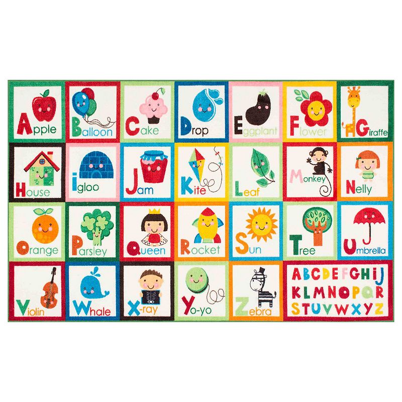 nuLOOM Giza Alphabet Block Rug