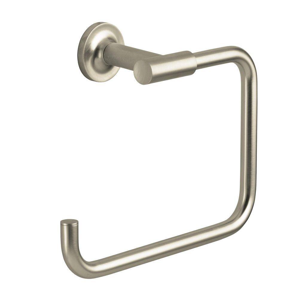 KOHLER Purist Towel Ring in Vibrant Brushed Nickel K-14441-BN