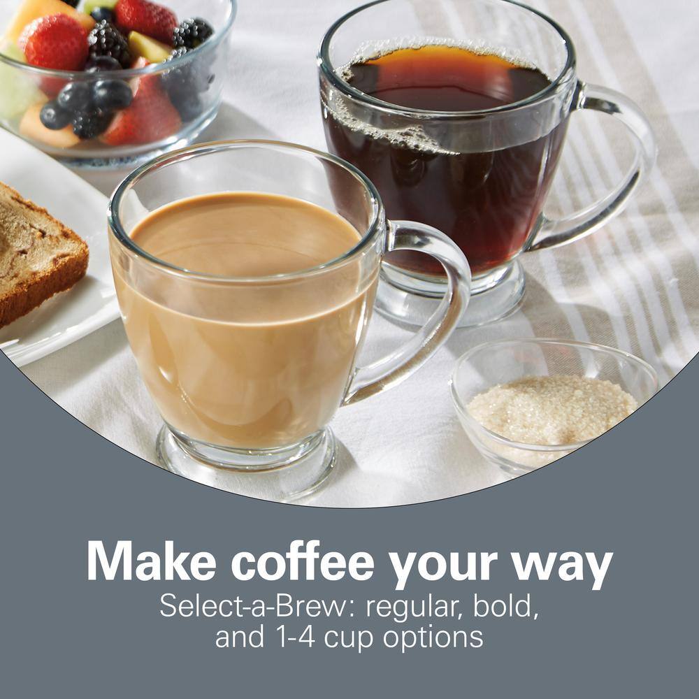 Hamilton Beach Frontfill Deluxe 12-Cup Black Programmable Drip Coffee Maker 46321