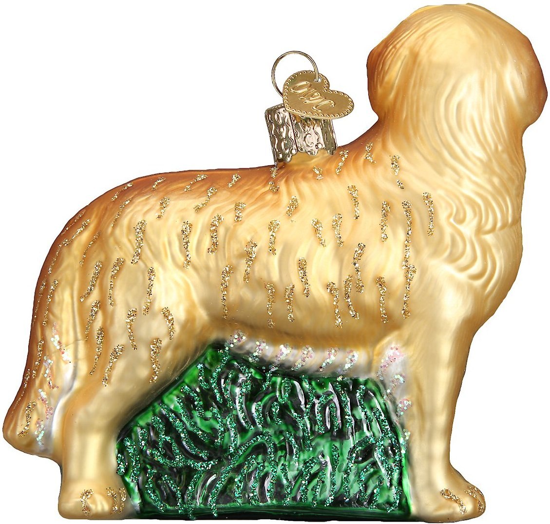 Old World Christmas Golden Retriever Glass Tree Ornament