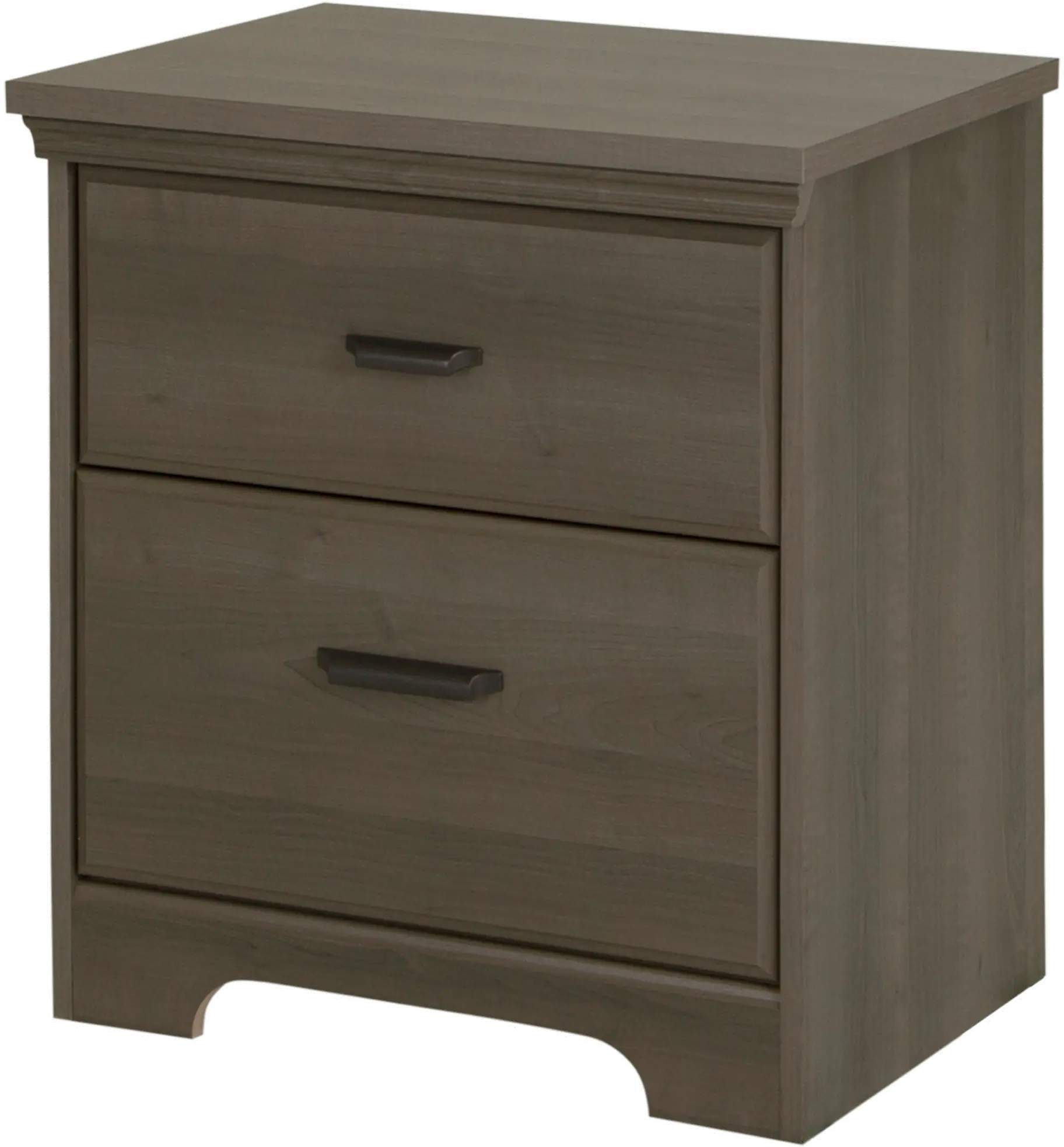 Versa Gray Maple Double Dresser and Nightstand - South Shore