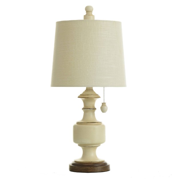 Gilda Table Lamp Distressed Cream Stylecraft