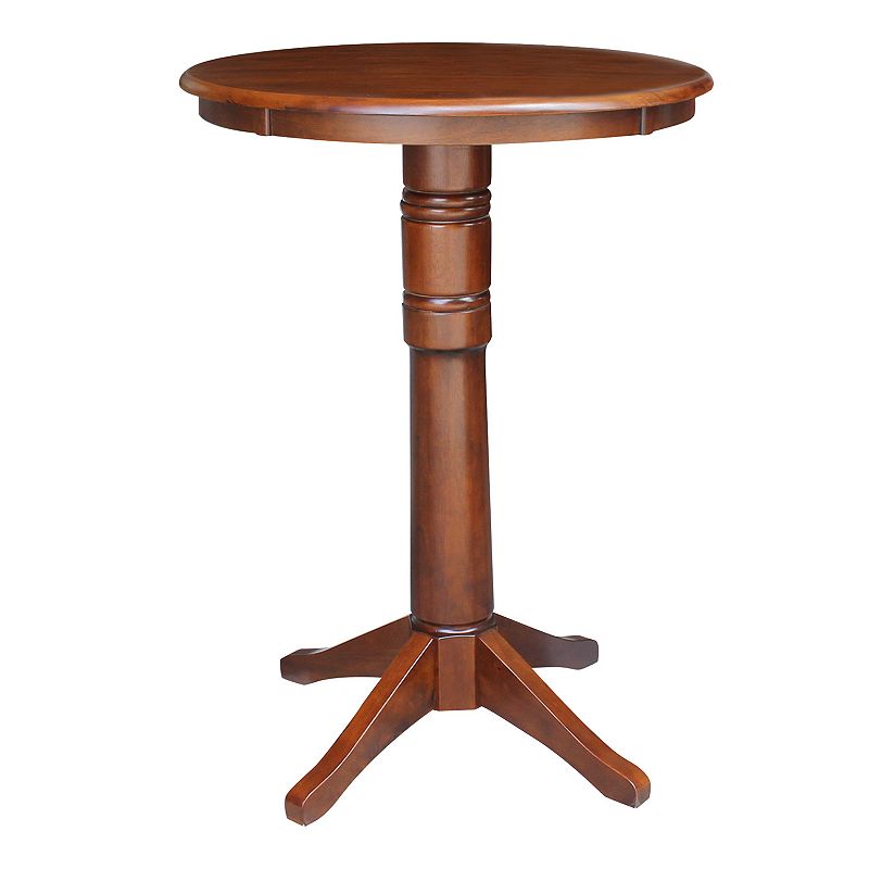 International Concepts Round-Top Pedestal Table