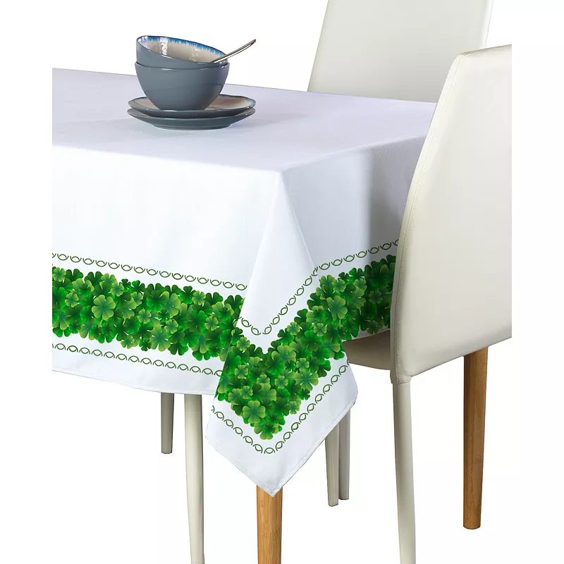 Square Tablecloth， 100% Polyester， 70x70， Clover Arches Garland