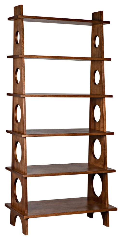 Tumult Bookcase  Dark Walnut  88 quotH (GBCS248DW YUU6013LU1)   Transitional   Bookcases   by Noir  Houzz