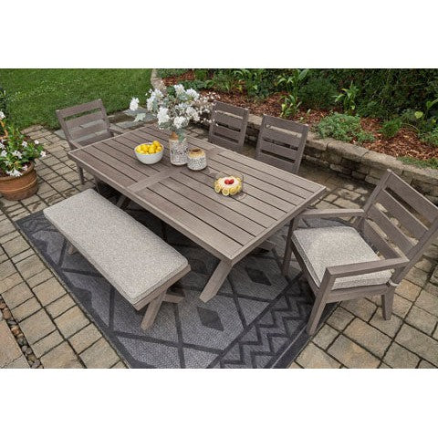 Poly Teak Taupe Outdoor Dining Sets