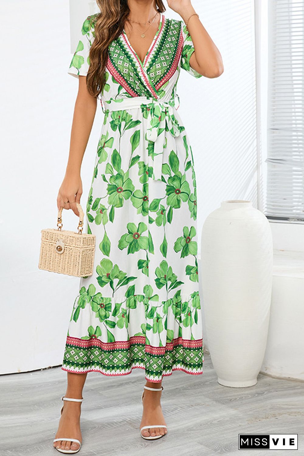 Bohemia Style Floral Maxi Dress