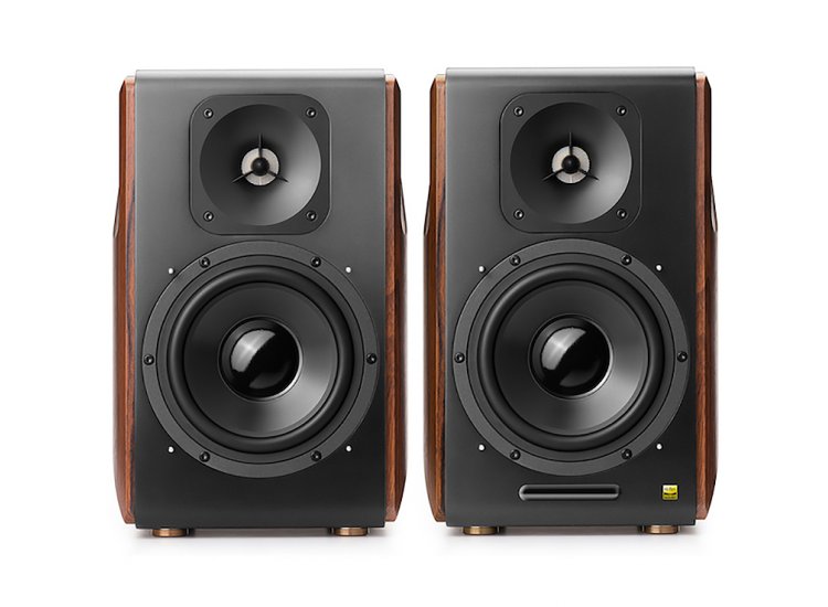 Edifier Walnut Powered Bluetooth Bookshelf Speakers (Pair)