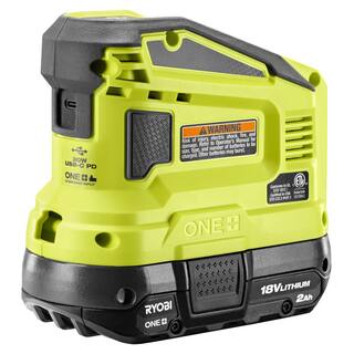 RYOBI 150-Watt Push Start Power Source and Charger for ONE+ 18-Volt Battery with 2.0 Ah Battery RYi150C