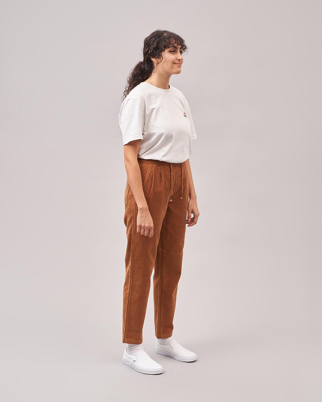 Compass Recycled Corduroy Trouser - Coconut