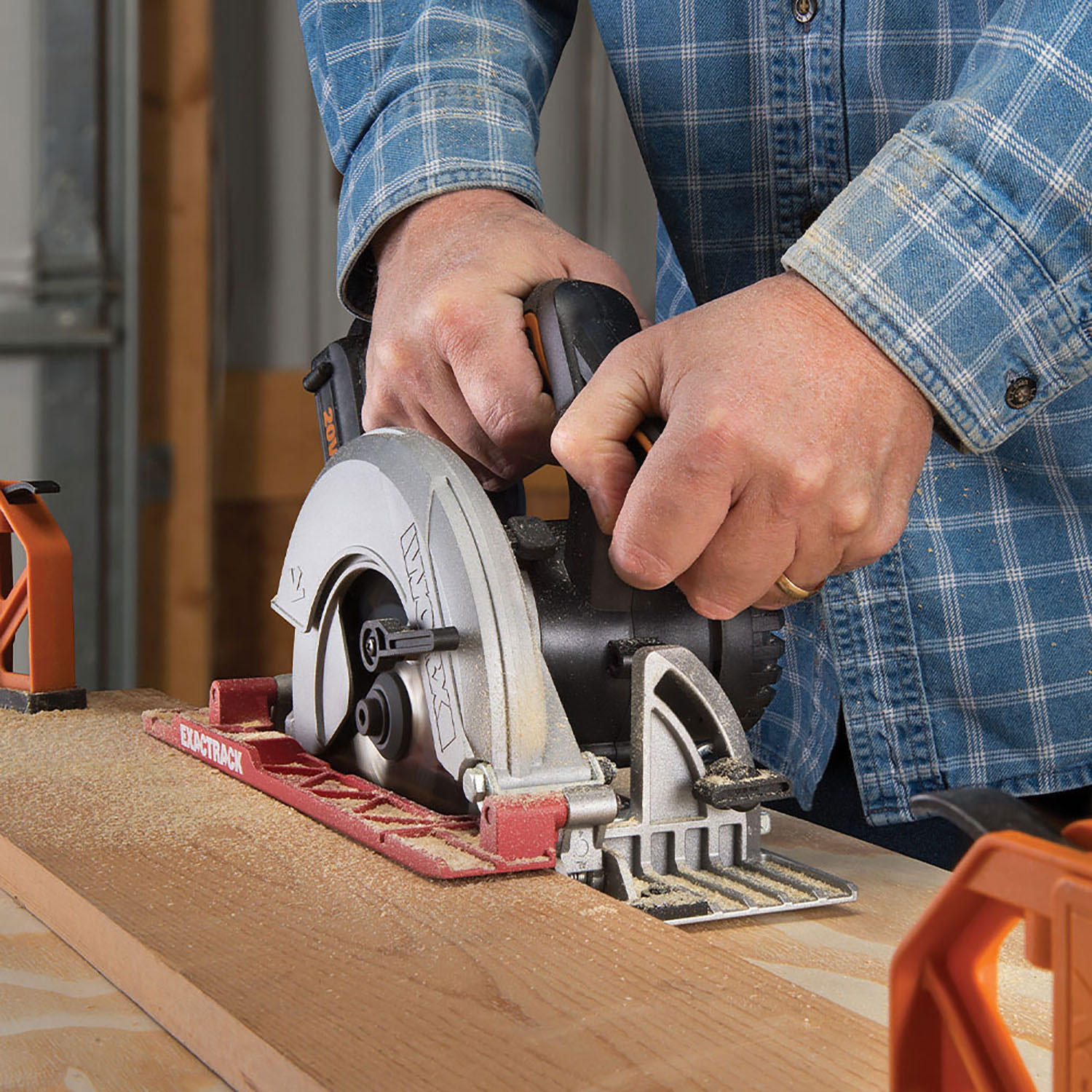 Worx 20V Power Share ExacTrack 6-1/2” Circular Saw